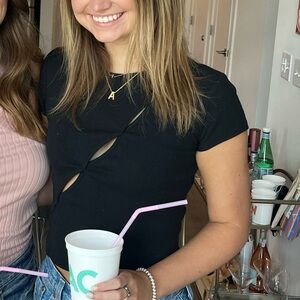 Wild Fable Black Cropped Top